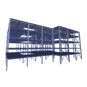 Edificio de 5 niveles de acero utilizando sistemas SMF & SCBF